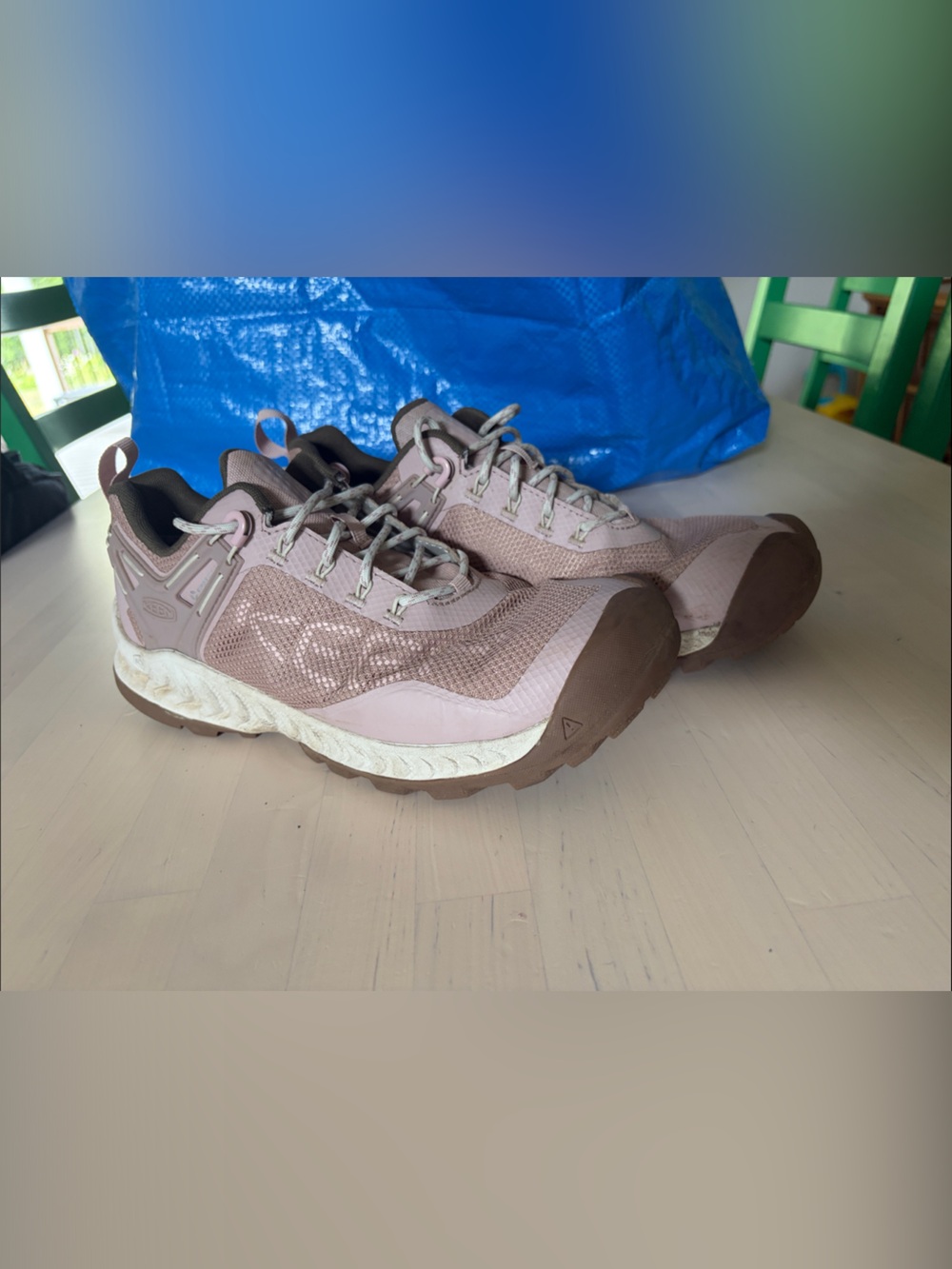 Keen Blush Pink and Brown Mesh Trail Shoes
